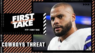 Stephen A. sounds OFF debating if the Cowboys could be a threat with a healthy Dak | First Take