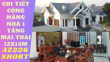 AZ226 GỢI Ý ĐẦY ĐỦ CÔNG NĂNG CỦA MẪU NHÀ 1 TẦNG MÁI THÁI ĐƯỢC RẤT NHIỀU NGƯỜI ĐẾN THAM KHẢO!!!