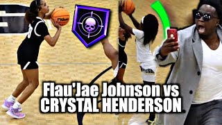 Flau’jae Johnson HITS HALF COURT SHOT! + 40 POINT Double Double! Crystal Henderson vs Flau’jae