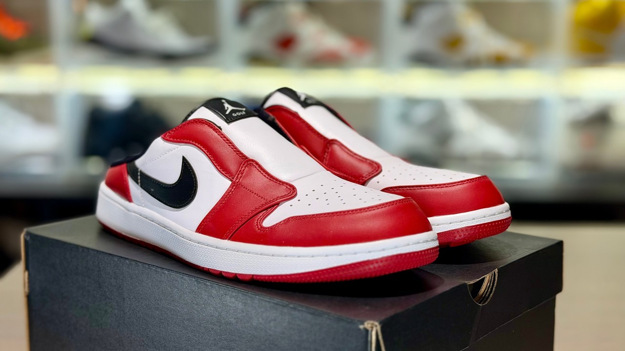 新品未使用AIR JORDAN1 MULE GOLF Chicago Air Jordan 1 Golf Mule Chicago 2025 Review - YouTube