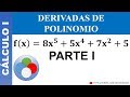 DERIVADAS DE POLINOMIOS - EJERCICIOS RESUELTOS