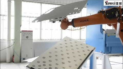 Yawei punch + shear + robot bending with fold tool