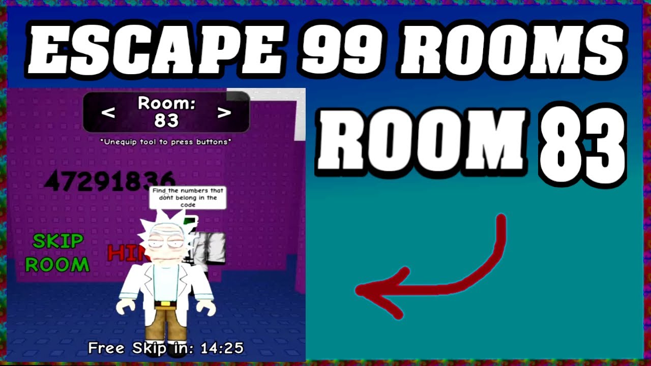ROOM 83 ESCAPE 99 ROOMS Roblox Walkthrough [Full Guide English] 🗝️ ...
