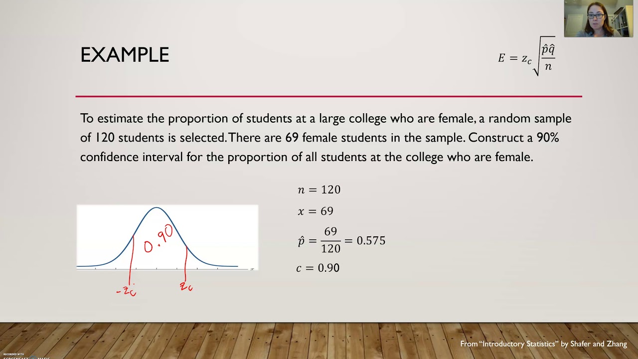 Confidence Interval for a Proportion - YouTube