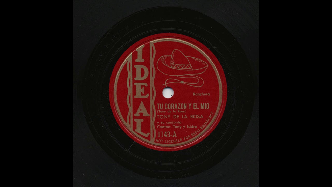 Watch Tony De La Rosa - Tu Corazón Y El Mío - Ideal 1143-A on YouTube Watch Tony De La Rosa - Tu Corazón Y El Mío - Ideal 1143-A on YouTube