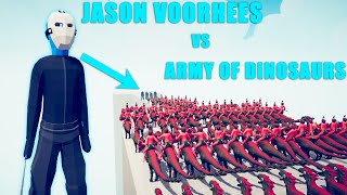 Jason Voorhees vs Army of dinosaurs | Totally Accurate Battle Simulator TABS ep.11