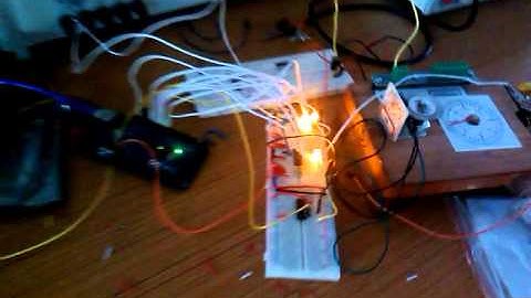 Speed measurement of DC motor using IR LED and Photodiode