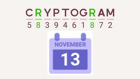 Cryptogram Daily Challenge November 13 2024 - 