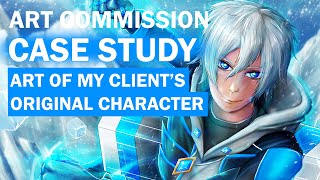 🧊Art Commission Case Study - Art of My Client's Character