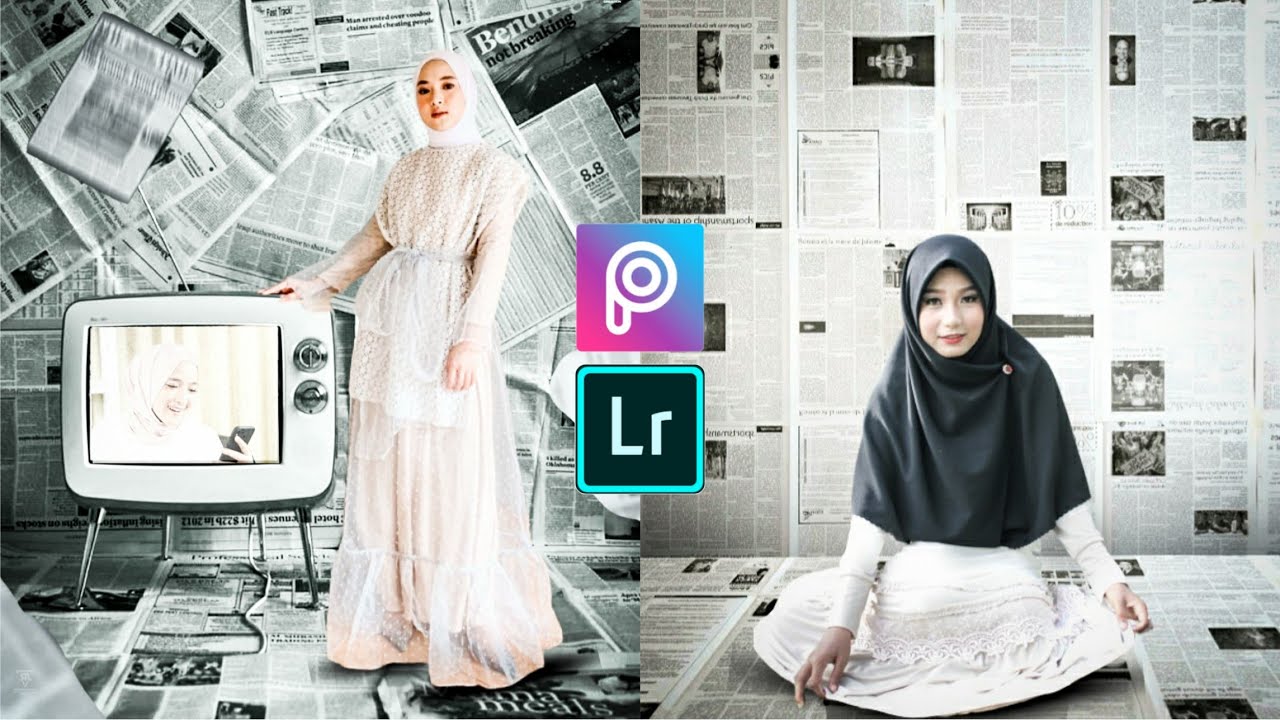 MUDAH FOTO CHALLENGE NEWSPAPER TRENDING Tutorial Edit 