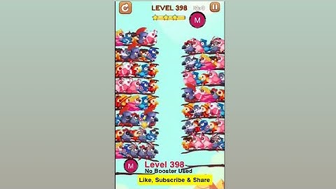 #bird #sort 2 #color #puzzle #level 398 #birdsort #colour #gaming #viral #trending #shorts #solution