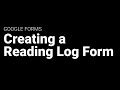 Google Forms Reading Log Quiz