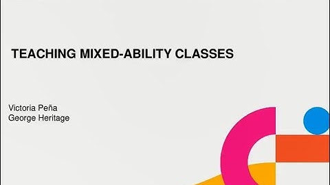 Teaching Mixed Ability Classes