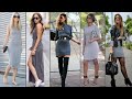 IDEAS DE VESTIDOS GRIS CÓMO COMBINAR UN VESTIDO GRIS LOOKS ORIGINAL Y FACIL DE LLEVAR MODA CASUAL