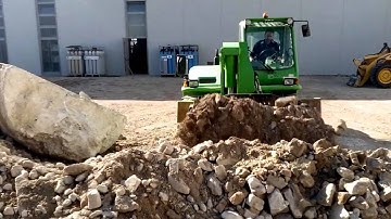 MB Crusher Bucket on a Merlo Telehandler
