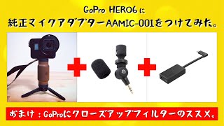 GoPro HERO6にマイクアダプターをつけてみた。おまけ : GoPro × クローズアップフィルターでマクロ撮影のススメ。