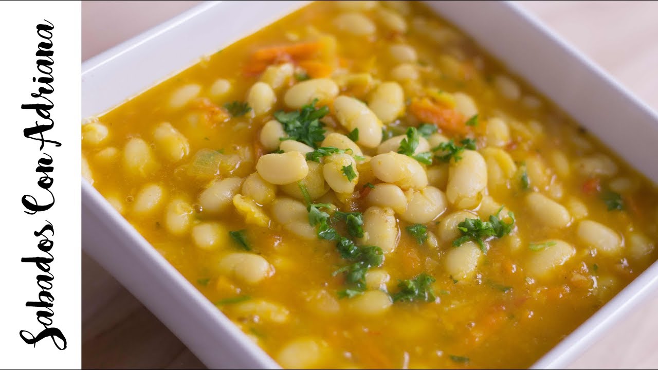 How to prepare blanquillos or white beans - Sabados Con Adriana - YouTube