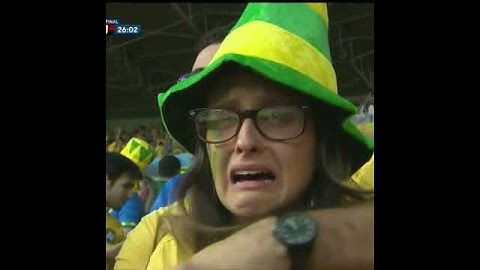 Brazilian Fans Crying, Brazil vs Germany World Cup 2014