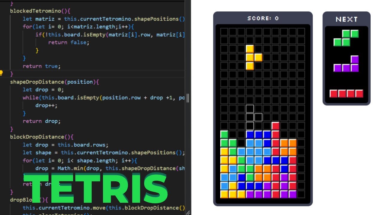 Cómo Crear Tetris en JavaScript - Tutorial para Principiantes #1 - YouTube