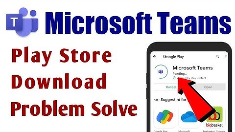 Microsoft Teams App Not Download Problem Solve In Play Store | Install | Pending