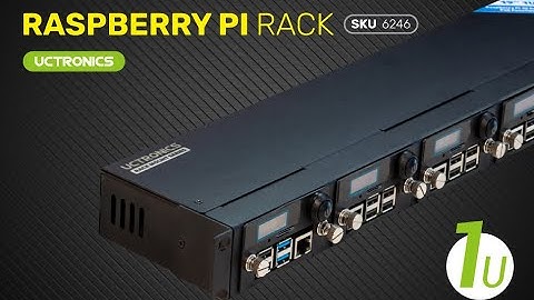 UCTRONICS Raspberry Pi Rackmount Complete Enclosure Version 2.0 with PoE Functionality