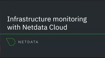 Infrastructure monitoring with Netdata Cloud