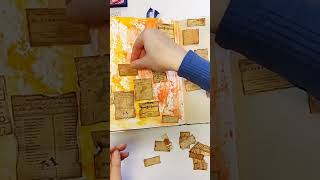 Orange Art Journal Page
