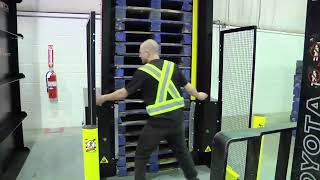 Loading the DStacker from a CHEP Stringer Pallet or Mixed Stringer Pallet