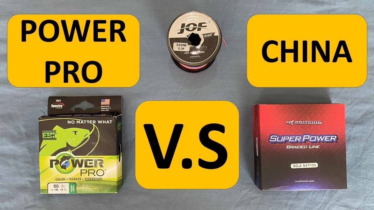 Плетеная леска Power Pro против дешёвой китайской плетёнки. Плетенка PowerPro против Kasking прот...