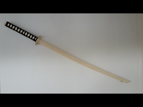 How to make your own wooden katana! ( version 2.0 ) - Free templates