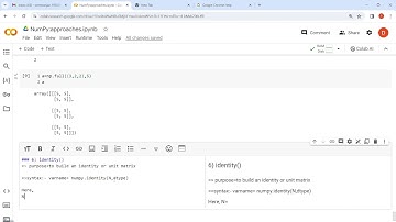 NumPy: full() and identity() function