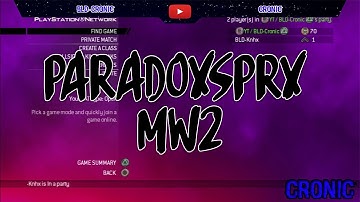 [PS3/MW2] PARADOXSPRX