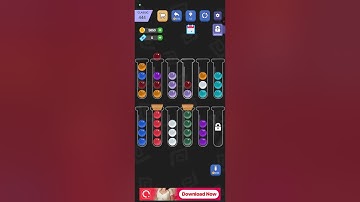 441-445 Level Ball sorting master puzzle game 2025