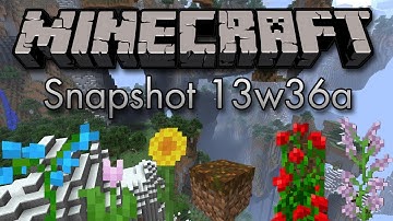 Minecraft | Snapshot 13w36a New Biomes, Flowers & Fishing Improvements!