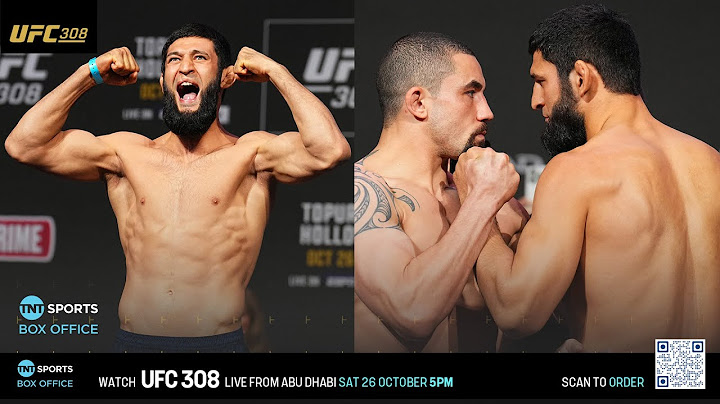 UFC 308: Ceremonial Weigh-in | Robert Whittaker vs. Khamzat Chimaev 💥