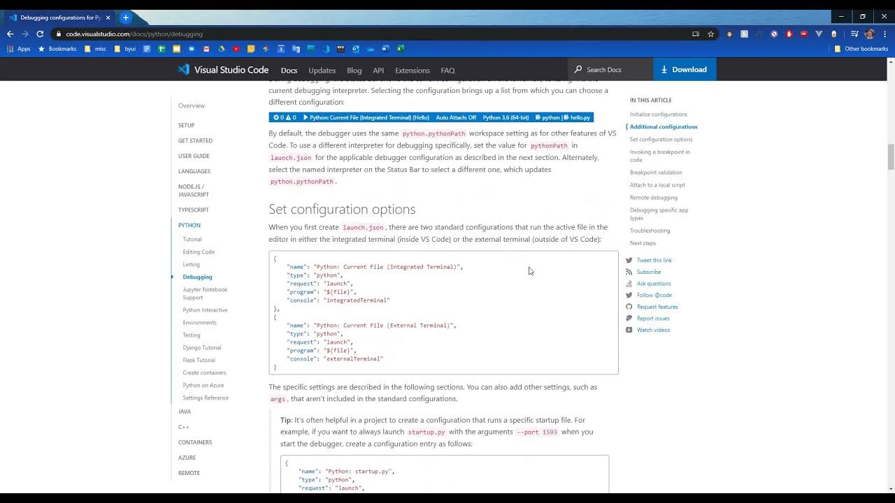 Python Debugging in VS Code - YouTube