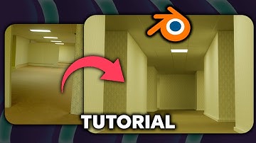 How To Make The BACKROOMS in Blender | Tutorial