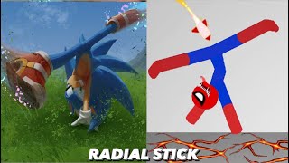 SONIC vs Stickman | Stickman Dismounting | funny and epic moments #