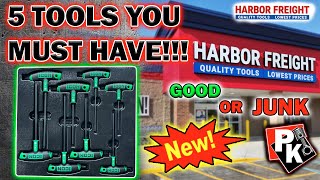 5 HARBOR FREIGHT TOOLS YOU MUST HAVE!!! NEW TOOLS #harborfreight #tools #toolhaul #icon #toolbox