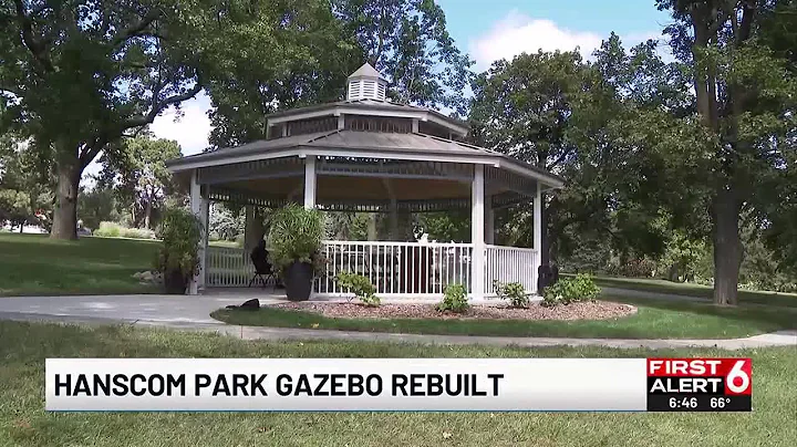 Hanscom Park gazebo rebuilt