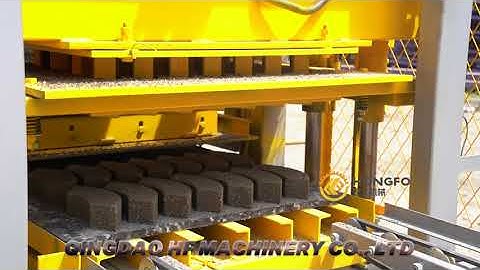 Video of QT4 25 block making process automatic block machine with low price
