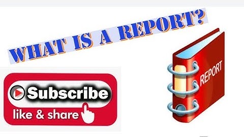 What is a Technical Report - Report Writing - Types of Reports - Structure of Reports