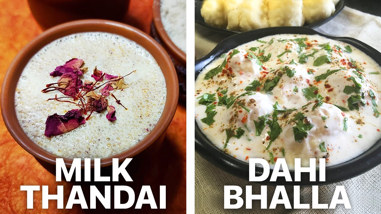 HOLI SPECIAL THANDAI recipe | DAHI BHALLA |Traditional Holi Food| Holi Recipes| Holi Special Recipe | Foodingale