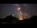 Млечный путь и гора Караджаш Таймлапс со звездным небом Milky Way and Mount Karajash Timelapse