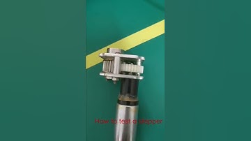 How to test stepper gear motor with encoder,current and FG output, 5v-12v small stepping gear motor