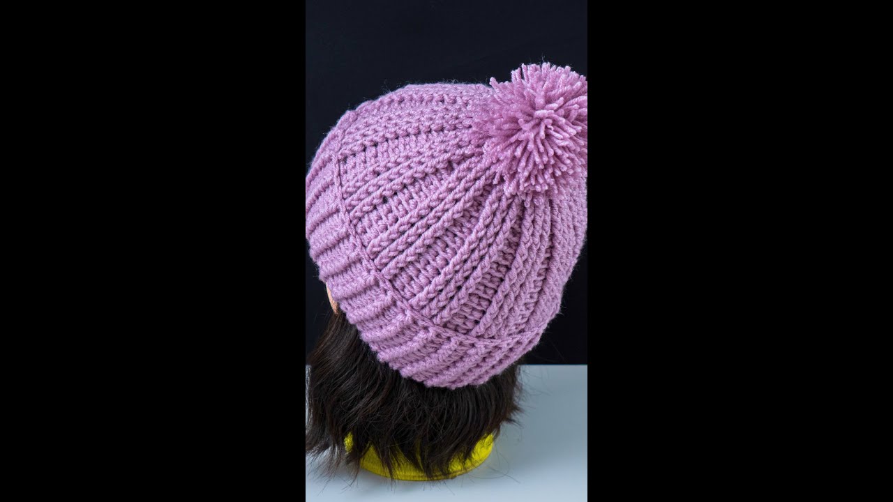 Простая шапка крючком Miarti🧶