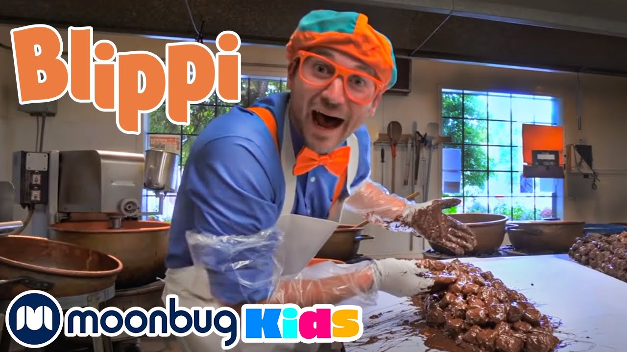 Blippi Visits a Chocolate Factory | Educational Videos for Kids | Learn With Blippi | Moonbug Kids