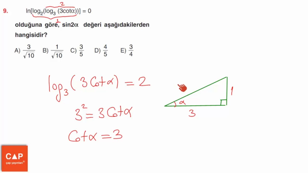 Çap Yayınları Logaritma Konu Anlatımlı Soru Çözümleri - (Sayfa 95