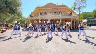 Disneyland Band Performs in Frontierland - 4K Wide-Angle View