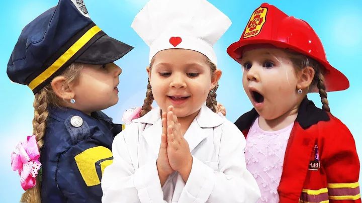 Diana pretend play professions in the Children's m...